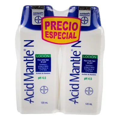 ACID MANTLE N LOCION 120 ML OFERTA X 2 UND